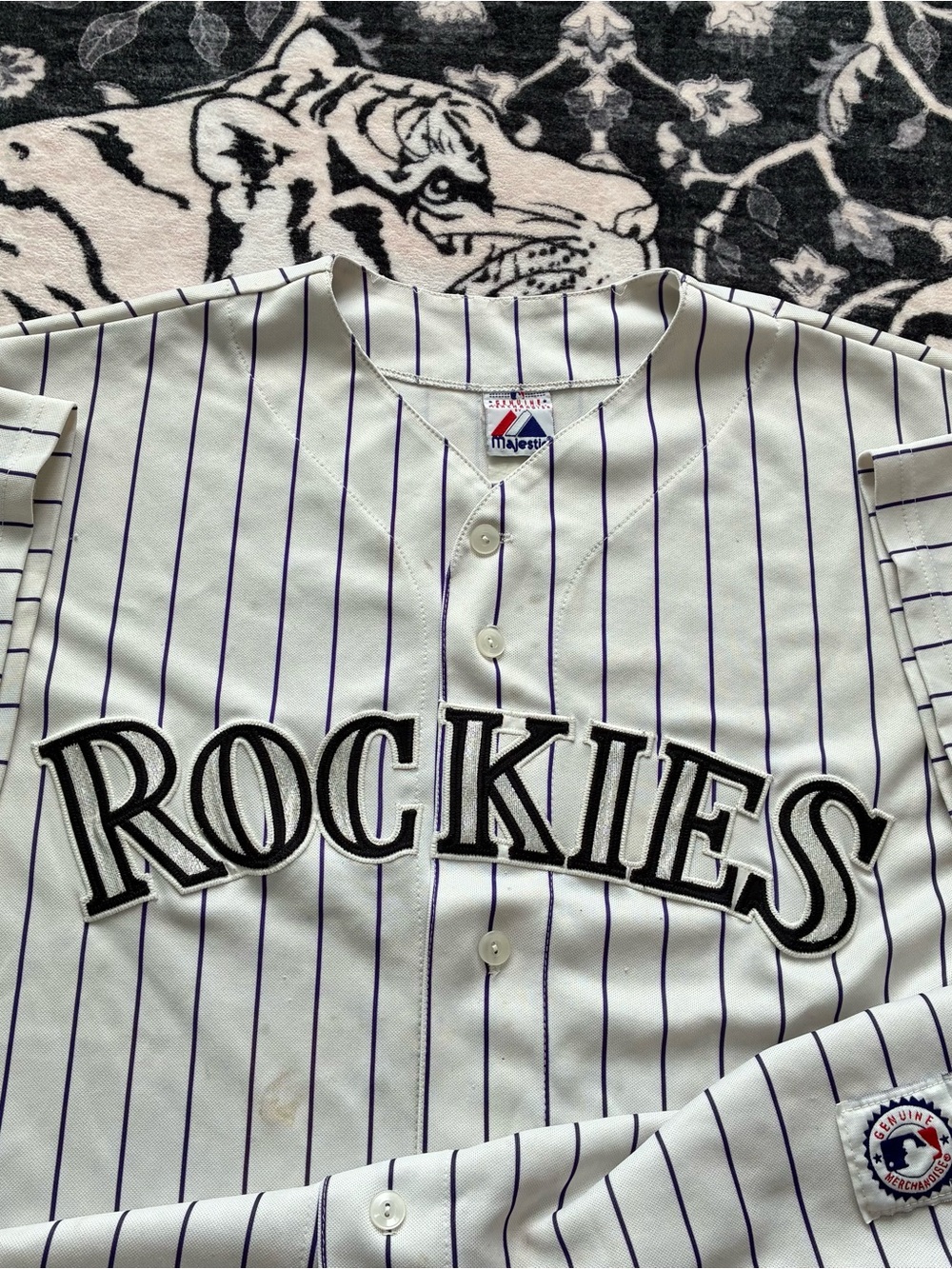 000 - COLORADO ROCKIES MAJESTIC MLB BASEBALL JERSEY